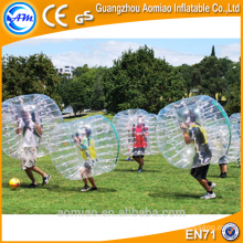 Bola de parachoques humana inflable asombrosa que vende caliente, juego de la burbuja con descuento